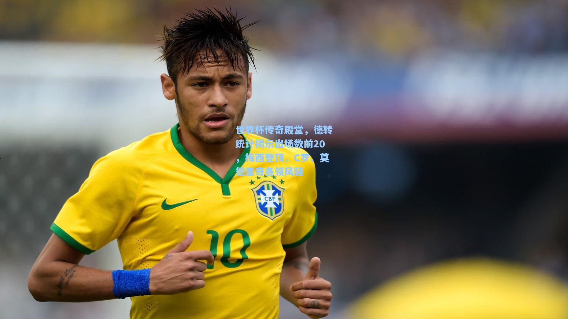 世界杯传奇殿堂,德转统计揭示出场数前20,梅西登顶,C罗、莫德里奇各领风骚